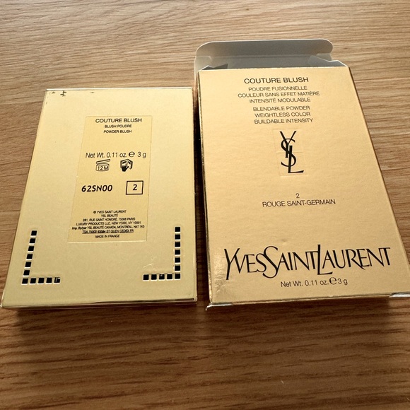 New! 🌺 YSL Pink Blusher Couture Blush Powder ROUGE SAINT GERMAIN 2 - Picture 3 of 5